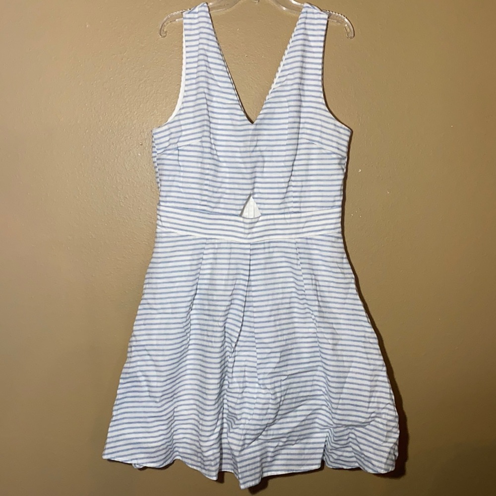 Blue & White striped dress
